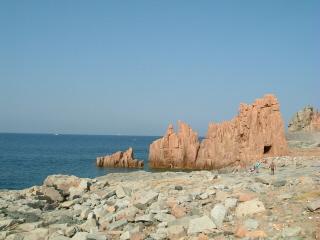 Red rocks at Arbatax